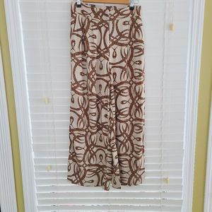 H&M x Richard Allen Wide Leg Flowy Pants Resort Wear Size 6